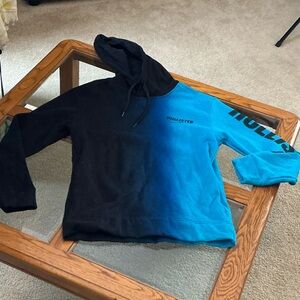 Hollister Two-Tone Black and Blue Hoodie